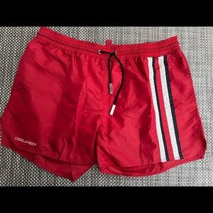 Men’s “DSQUARED2” Red Swim Trunk
